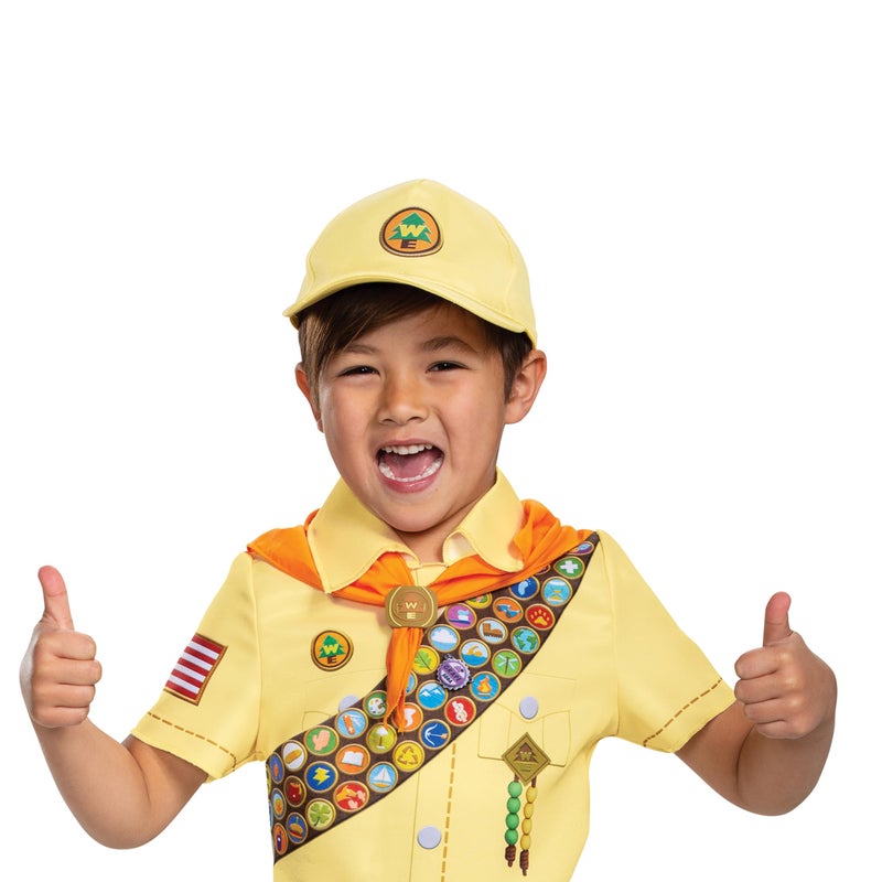Disguise Russell from Up Costume, Disney Pixar Movie Inspired Character Outfit for Kids, Classic Child Size Medium (7-8) Brown, 106959K - Image 2